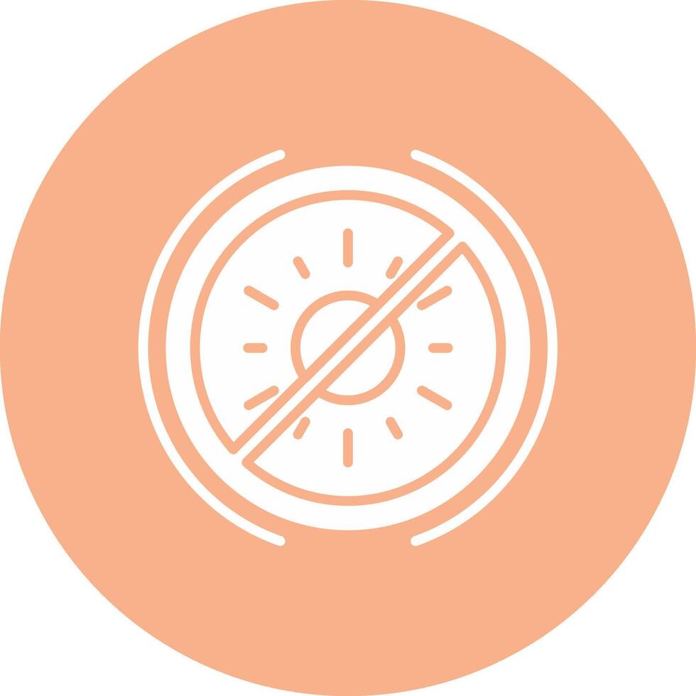 No Sun High Detail Symbol vector
