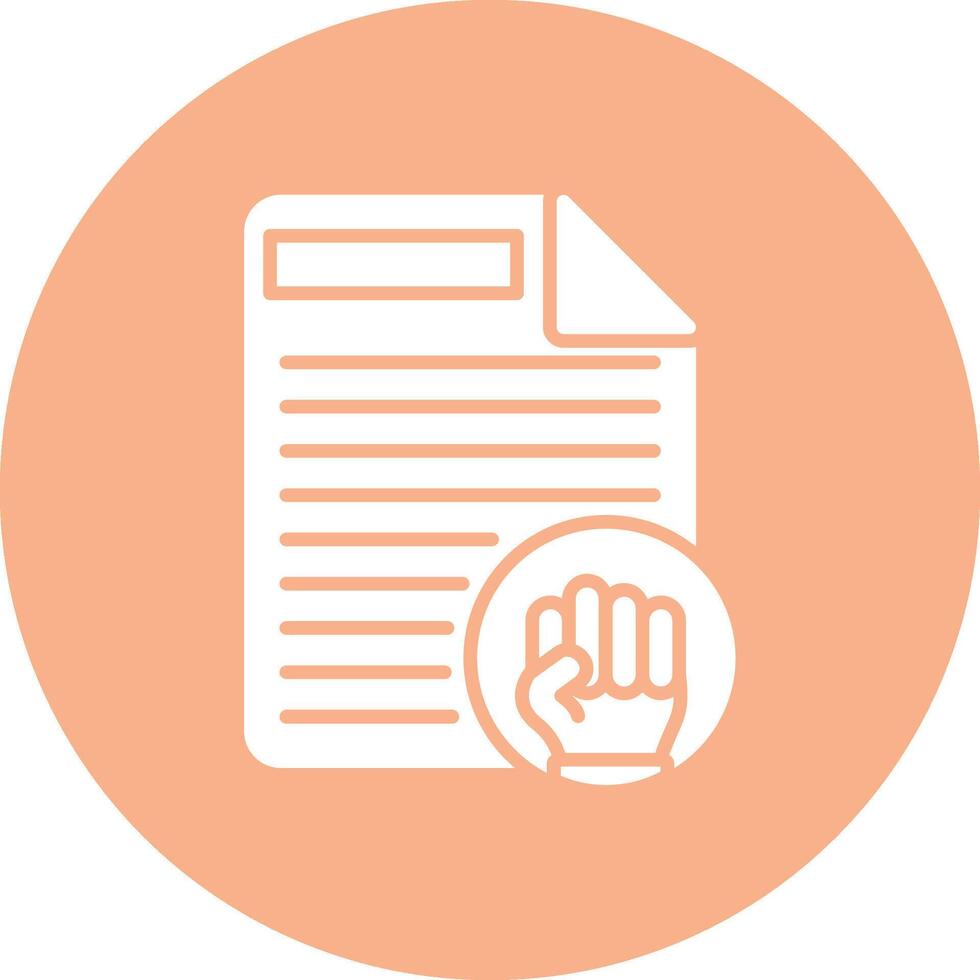 Protest Sleek Graphic Mark vector