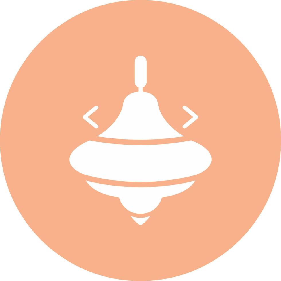 Spinning Top Outlined App Visual vector