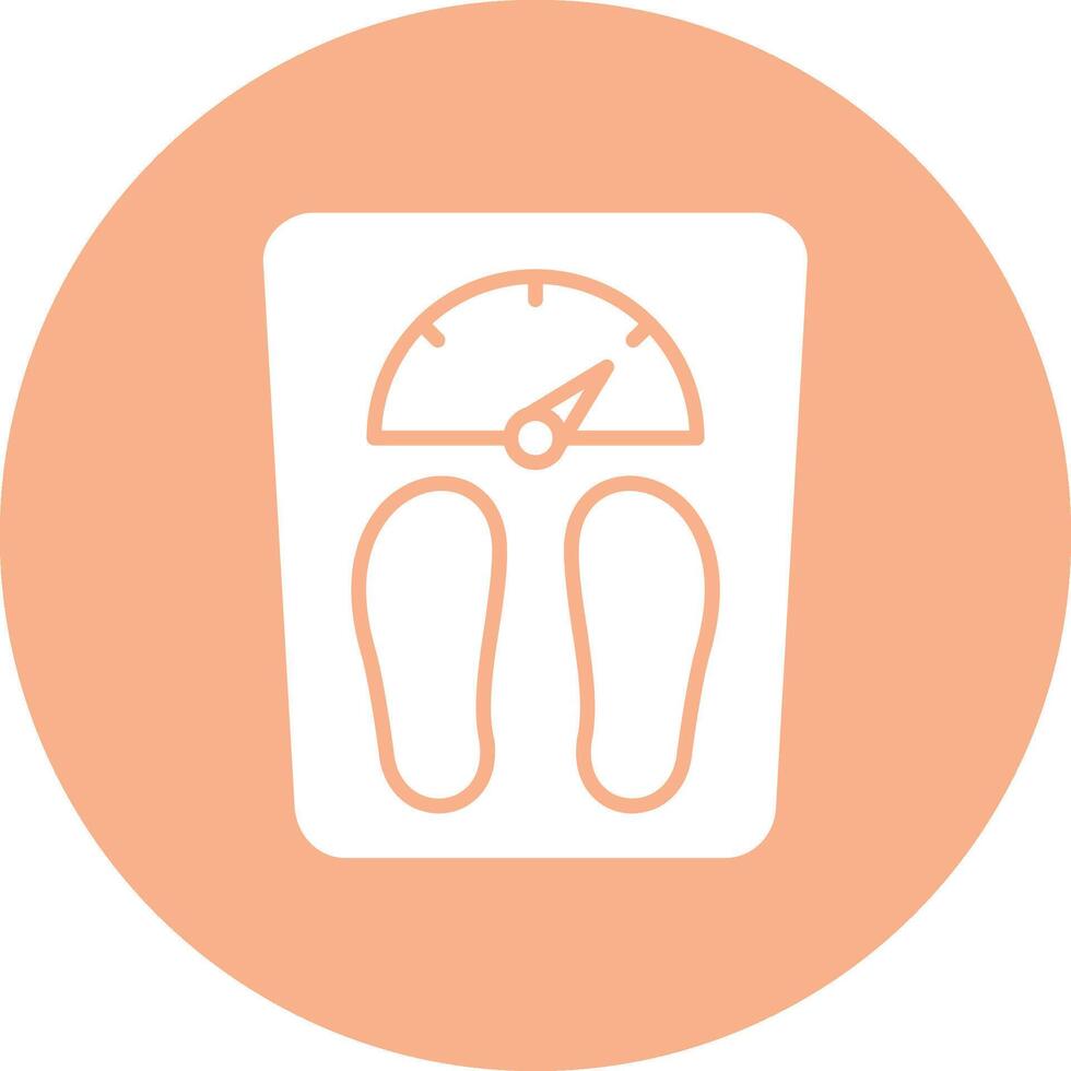 Weight Scale Playful Line Icon vector