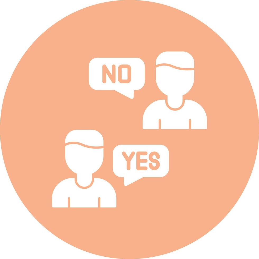 Yes Functional Flat Style vector