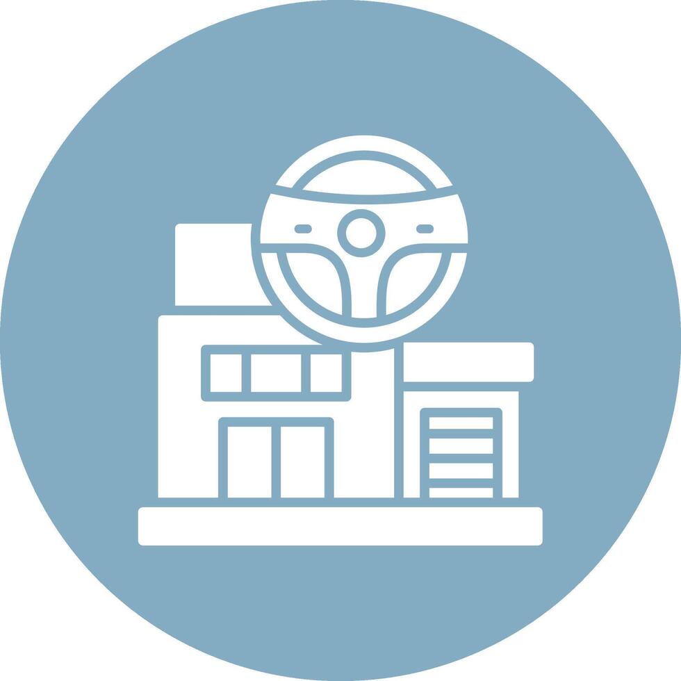 Driving School Frame Icon vector