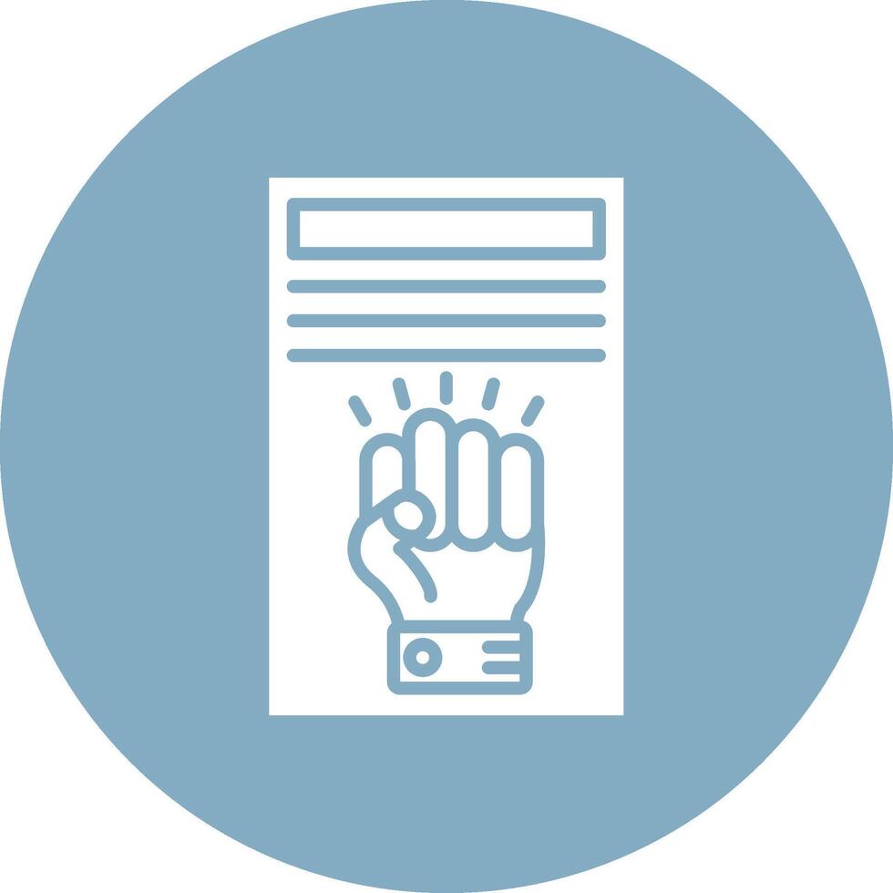 Human Rights Flat Line Drawing vector