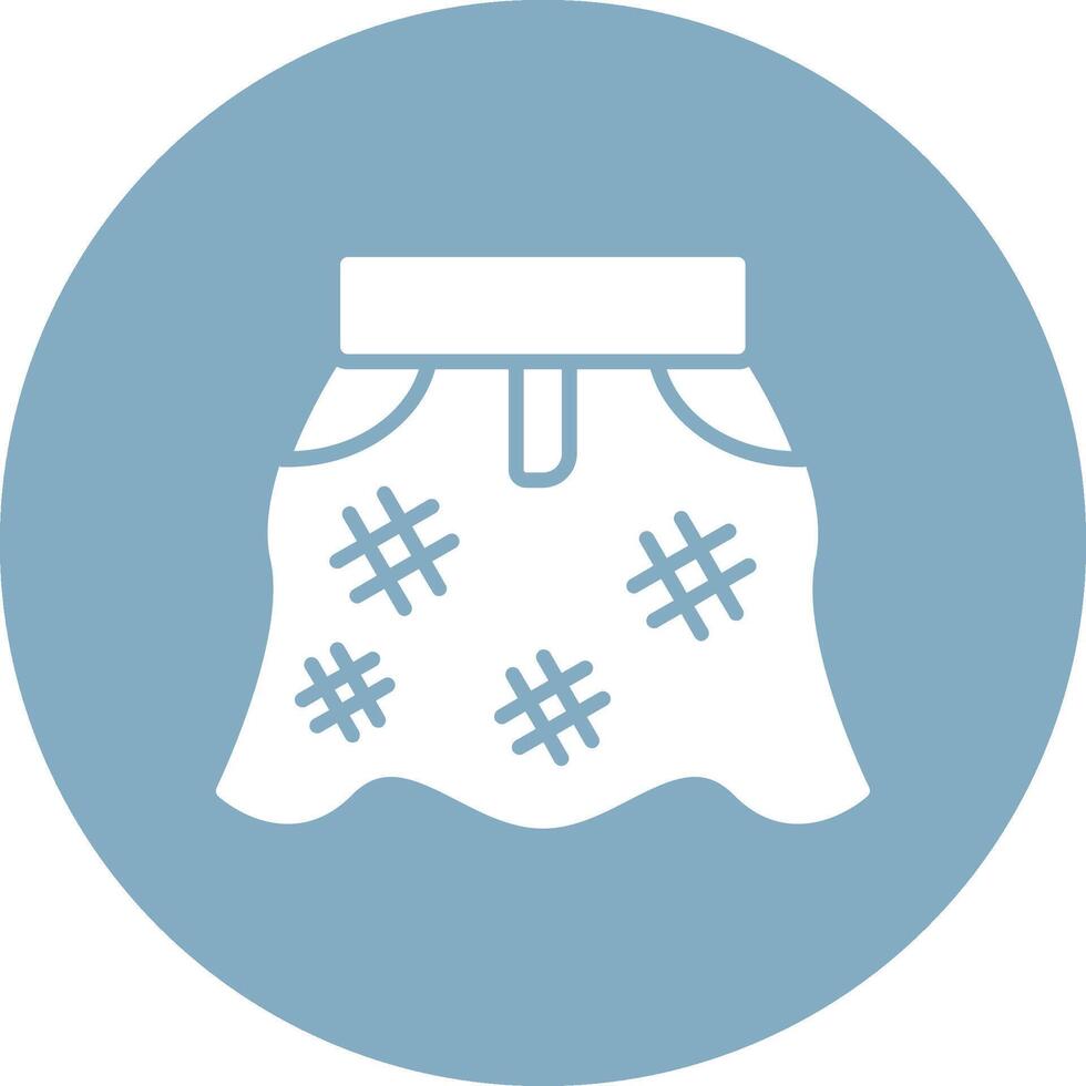 Female Skirt Playful Line Icon vector