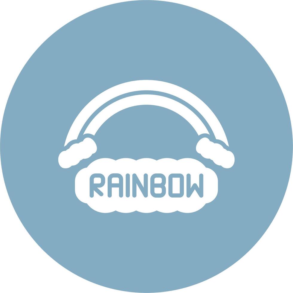 Rainbow Responsive Icon Badge vector