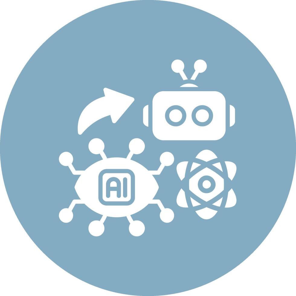 Virtual Reality Outlined App Visual vector