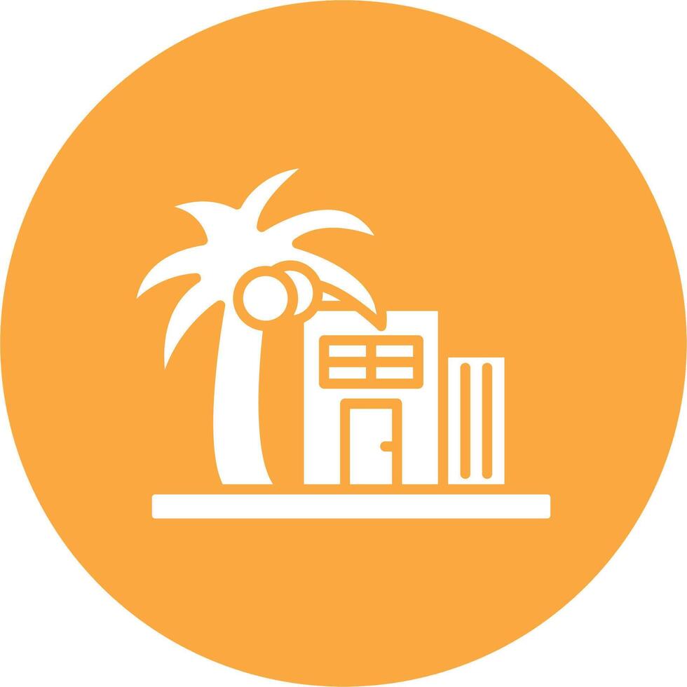 Resort Thin Line Design vector