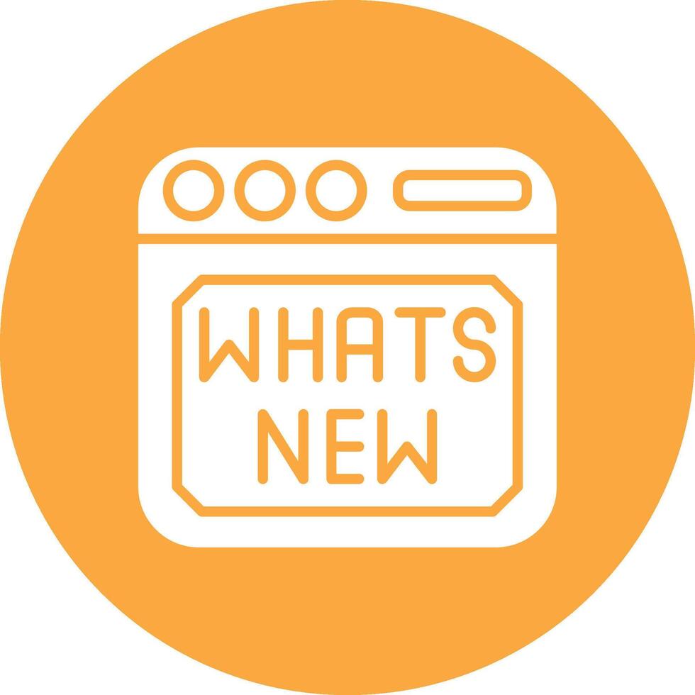 Whats New Clean Shape Symbol vector