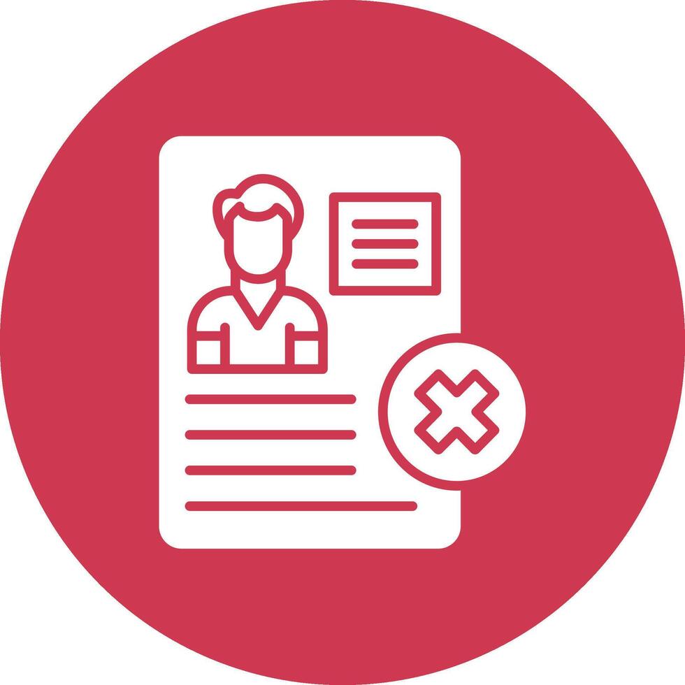 Denied Graphic Interface Asset vector