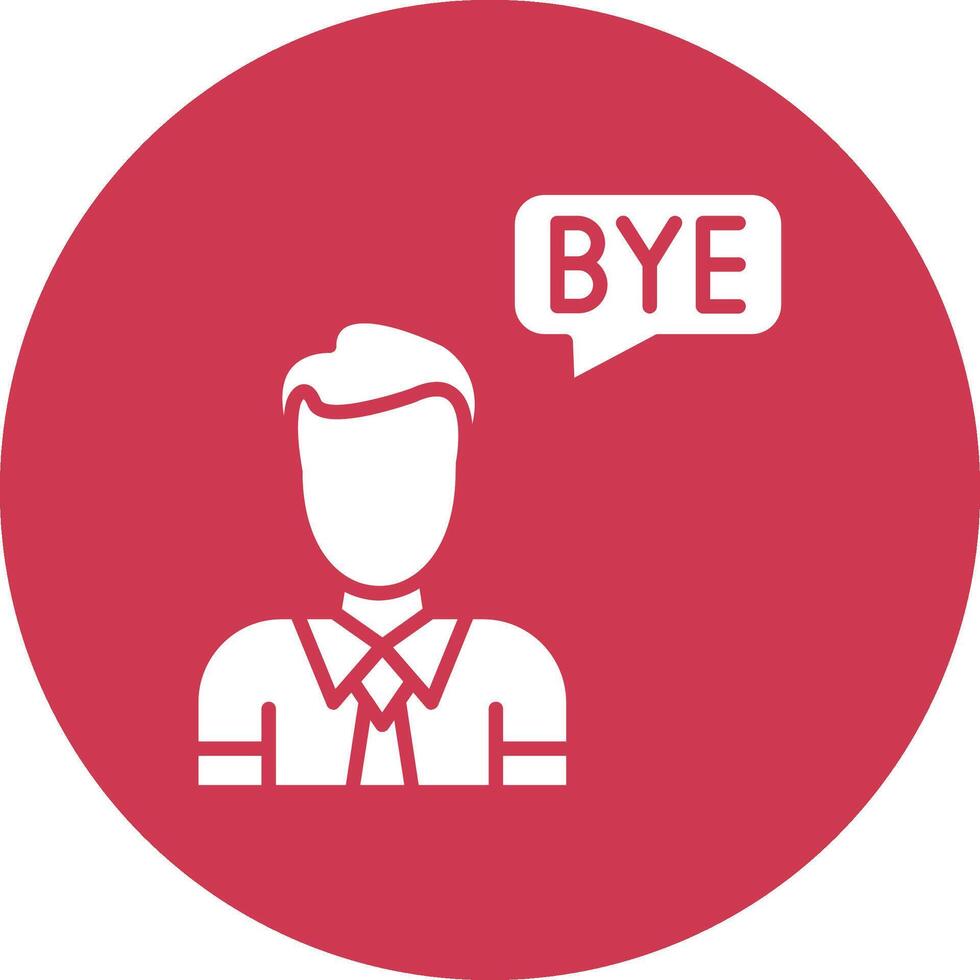Goodbye Pastel Theme Icon vector