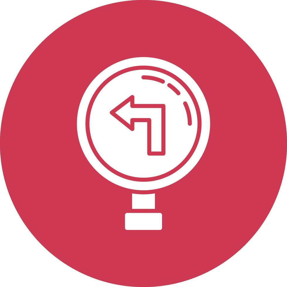 Left Turn Simple Motion Design vector
