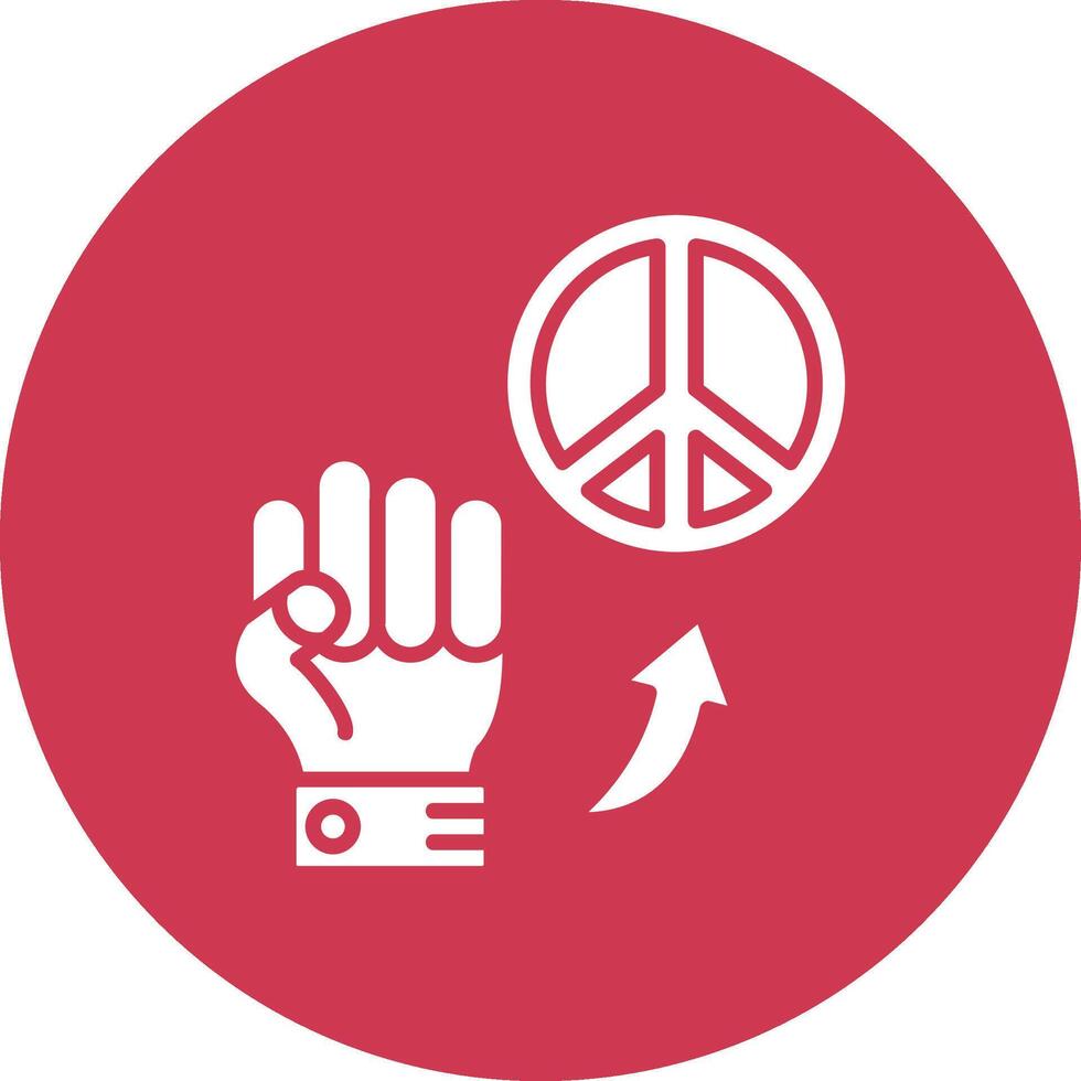 Peace Responsive Icon Badge vector