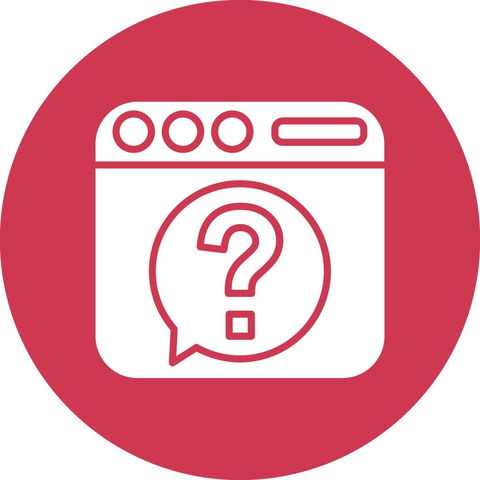 Webpage Line Style Symbol vector