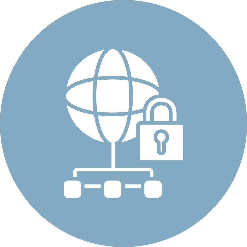 Private Network Thin Line Design vector