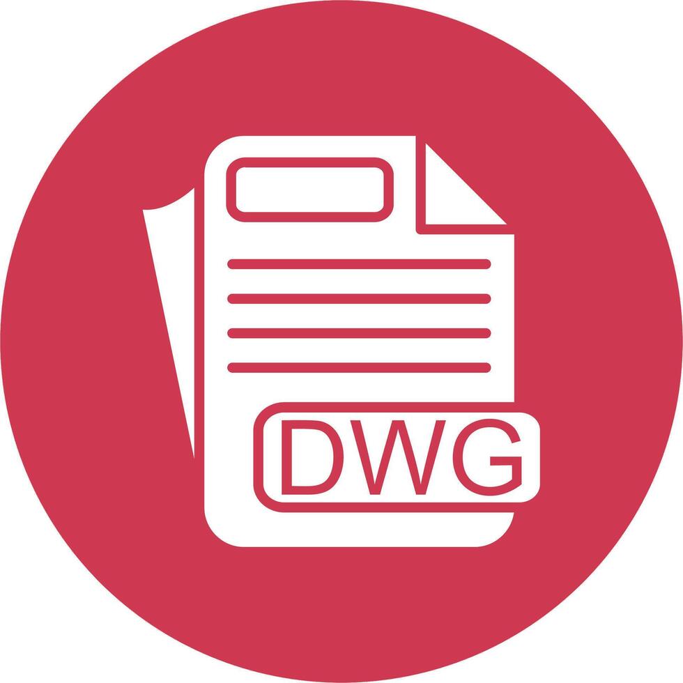 DWG File Format Artistic UI Symbol vector