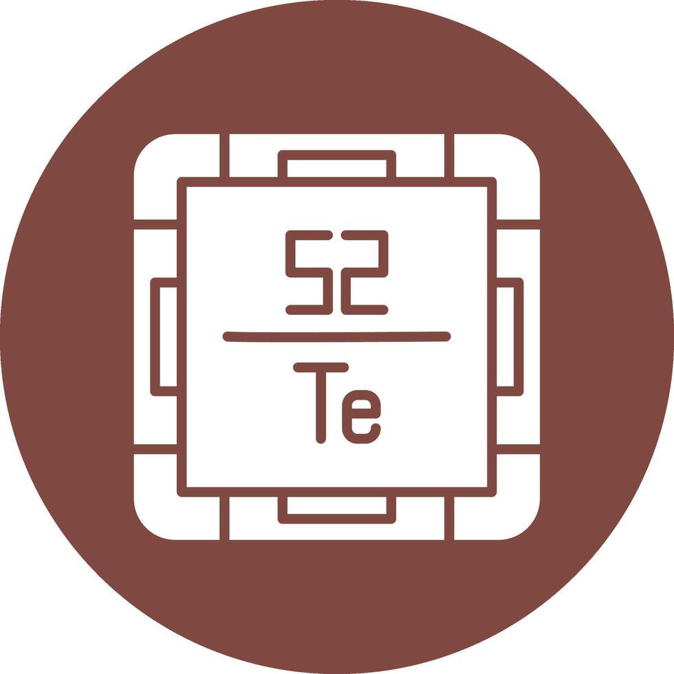 Tellurium Line Style Symbol vector