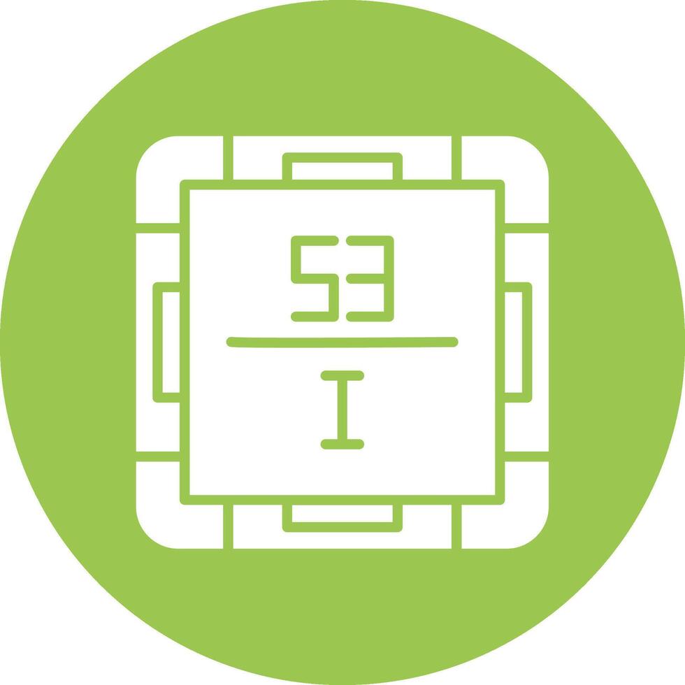 Iodine Solid Fill Design vector