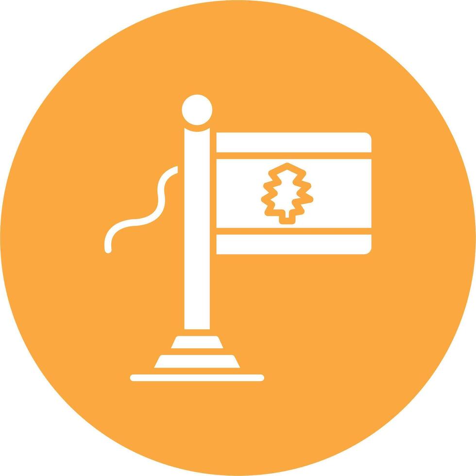 Lebanon Flag Outlined App Visual vector
