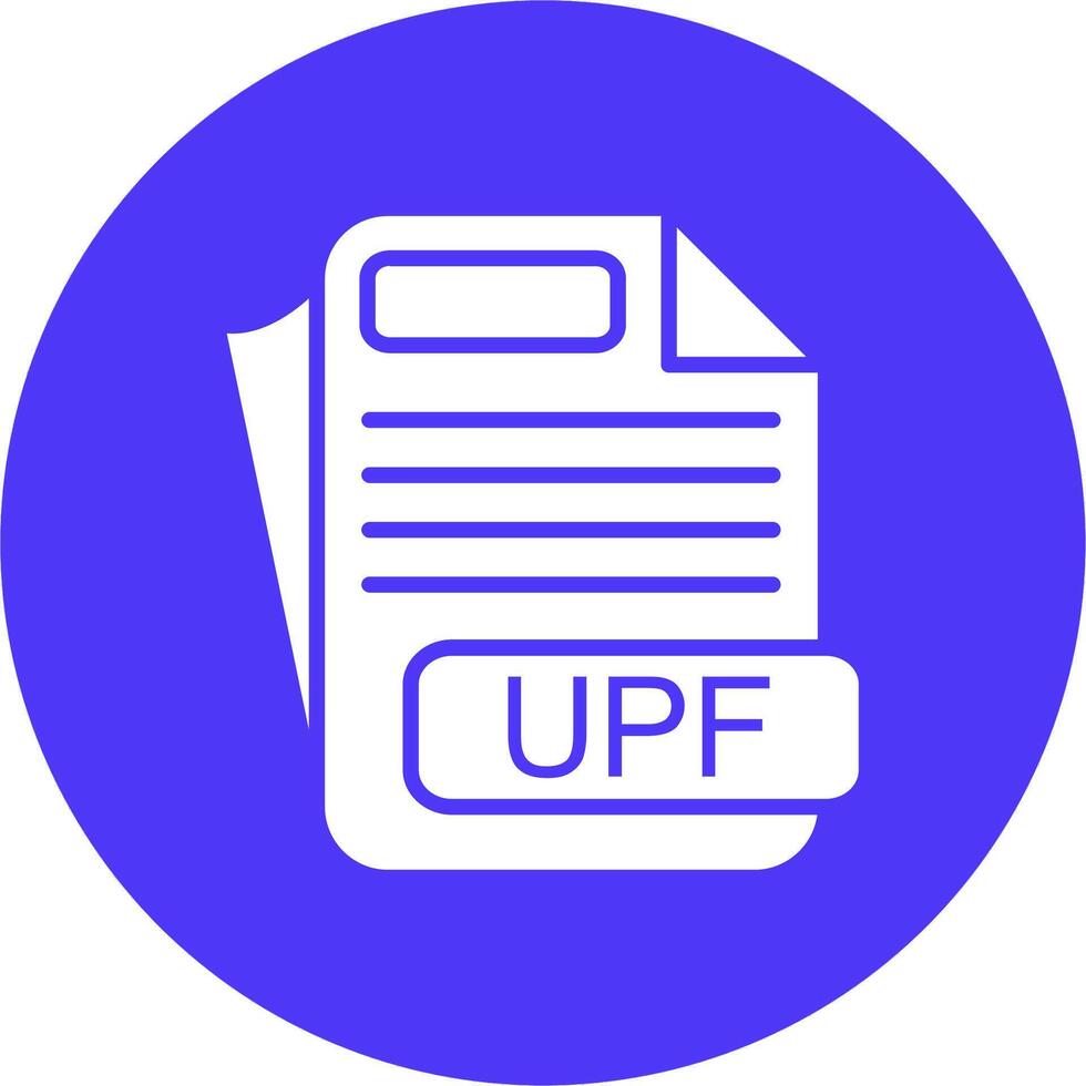 UPF File Format Interface Sketch Art vector