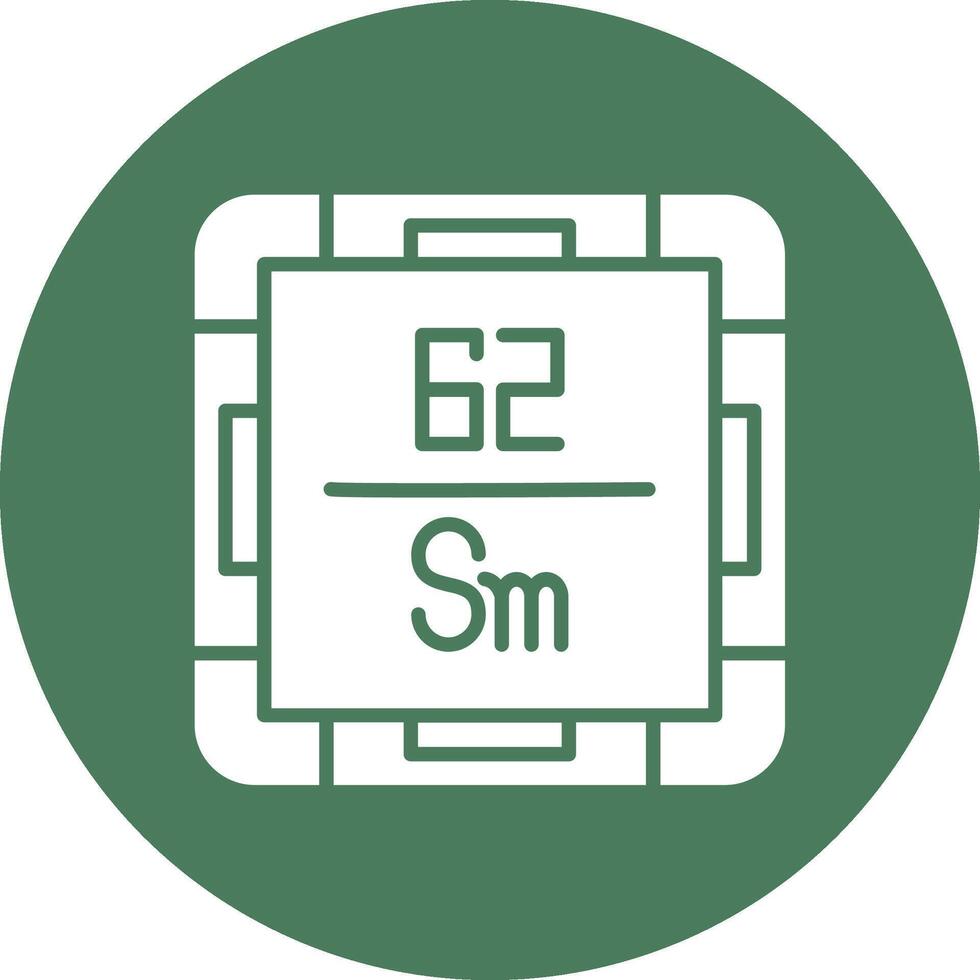 Samarium Outline Graphic Design vector