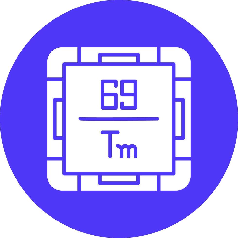 Thulium Stylized Tech Element vector