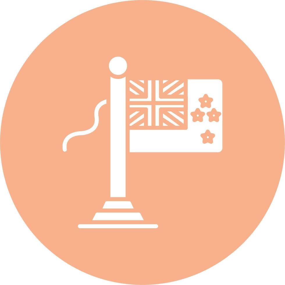 New Zealand Flag Functional Icon Art vector