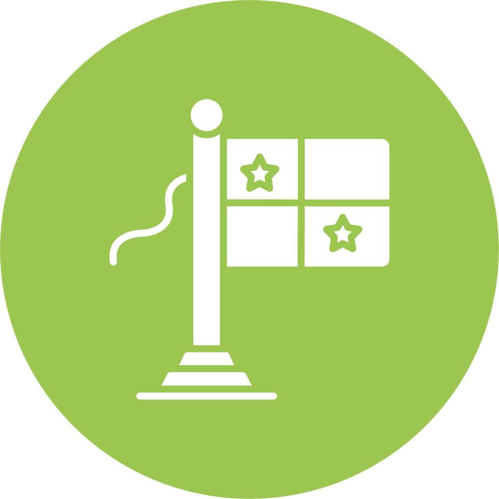 Panama Flag Line Style Symbol vector
