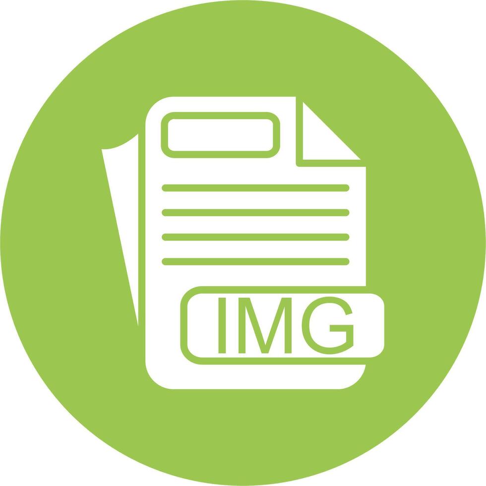 IMG File Format Outline Graphic Design vector
