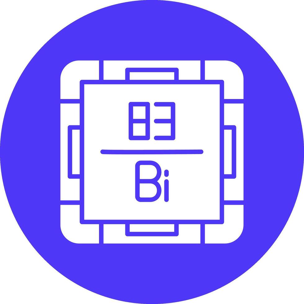 Bismuth Stylized Tech Element vector