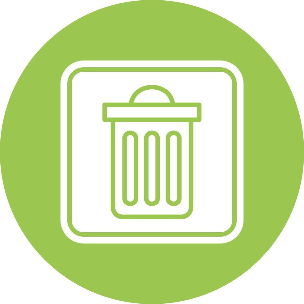 Trash Simple Line Sketch vector