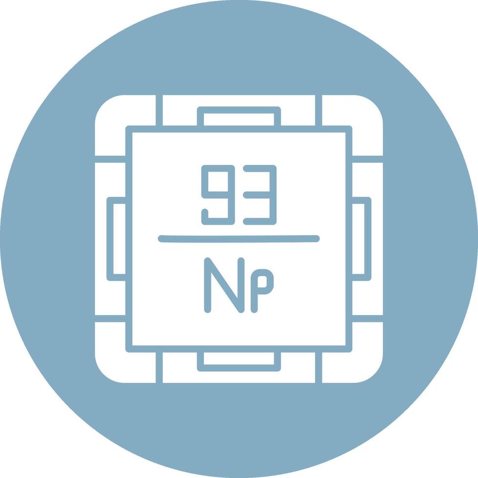 Neptunium Handcrafted Digital Icon vector