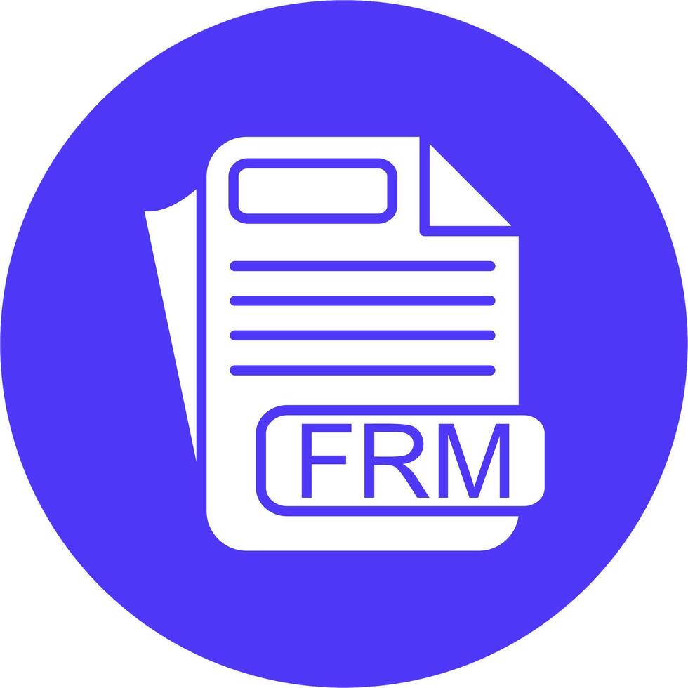 FRM File Format Monochrome UI Visual vector