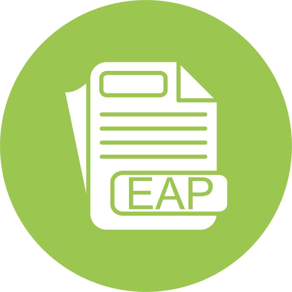 EAP File Format Minimal Outline Artwork vector