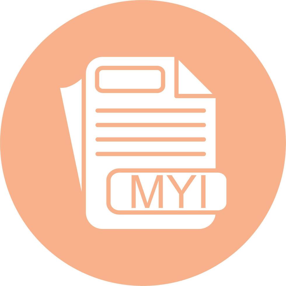 MYI File Format Soft Shadow Design vector