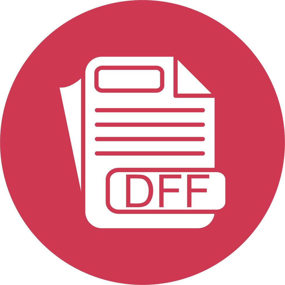 DFF File Format Color Enhanced Graphic vector