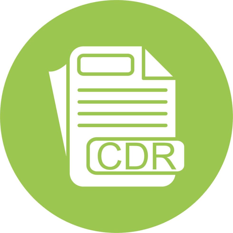 CDR File Format Lined Visual Concept vector