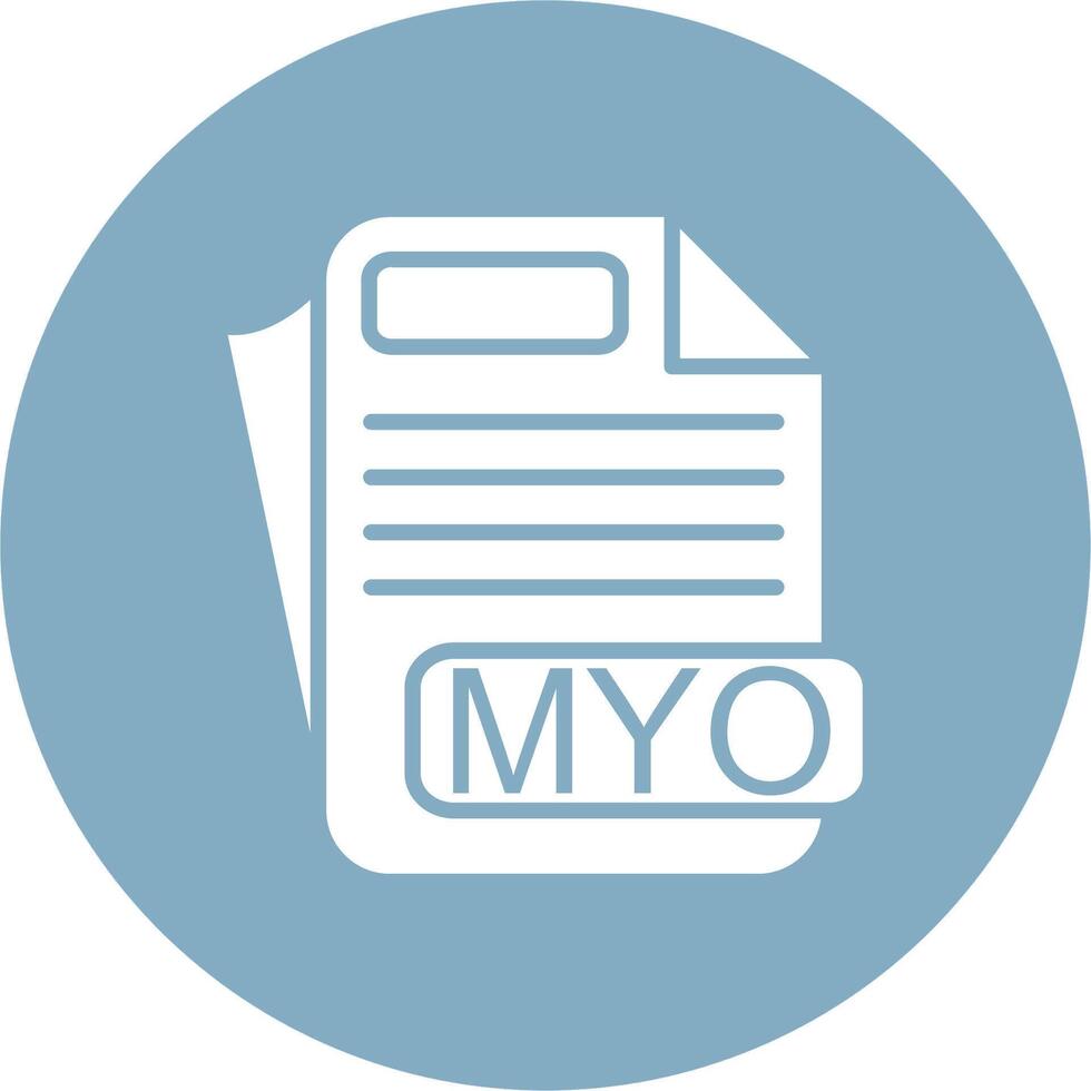 MYO File Format Line Style Symbol vector