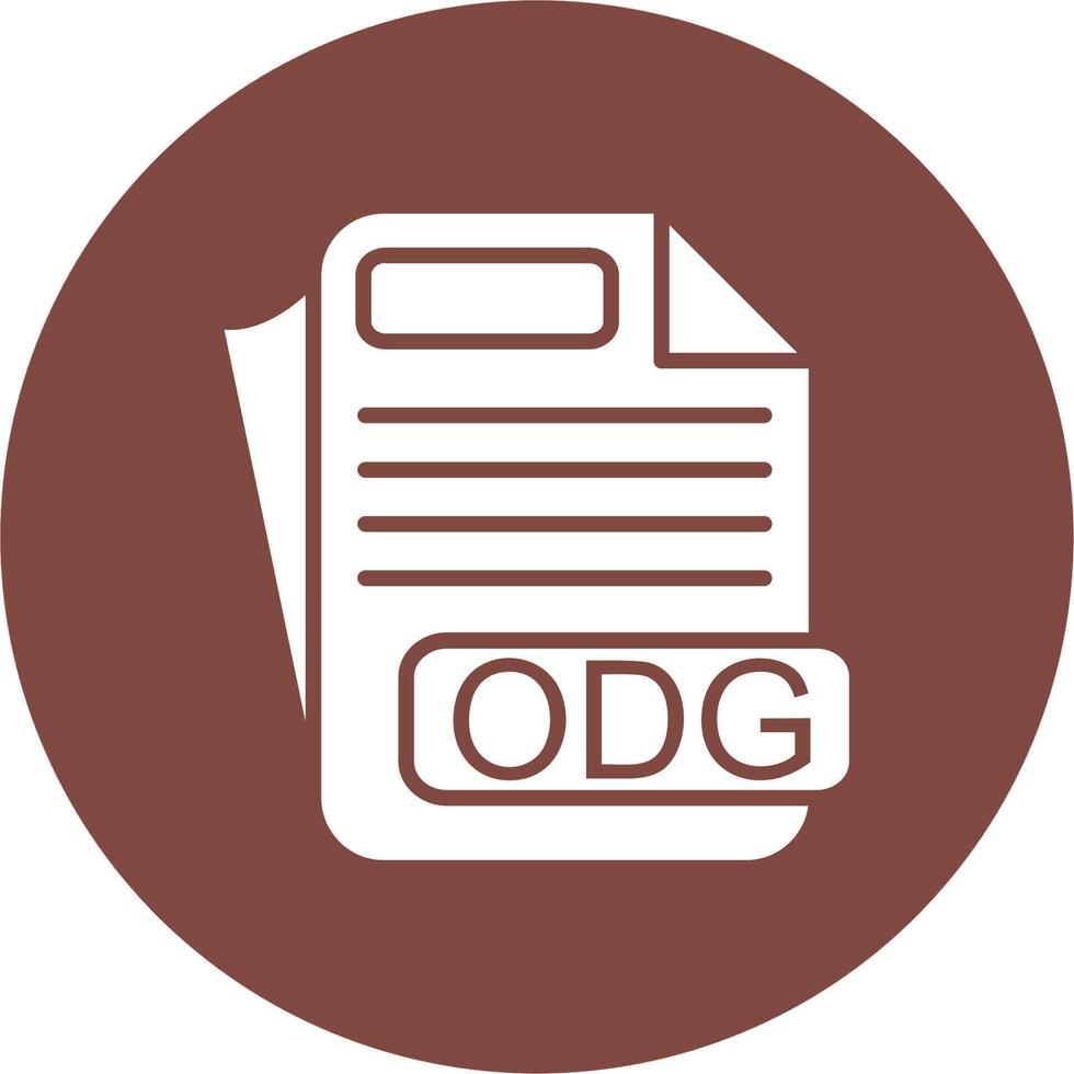 ODG File Format Detailed Line Sketch vector