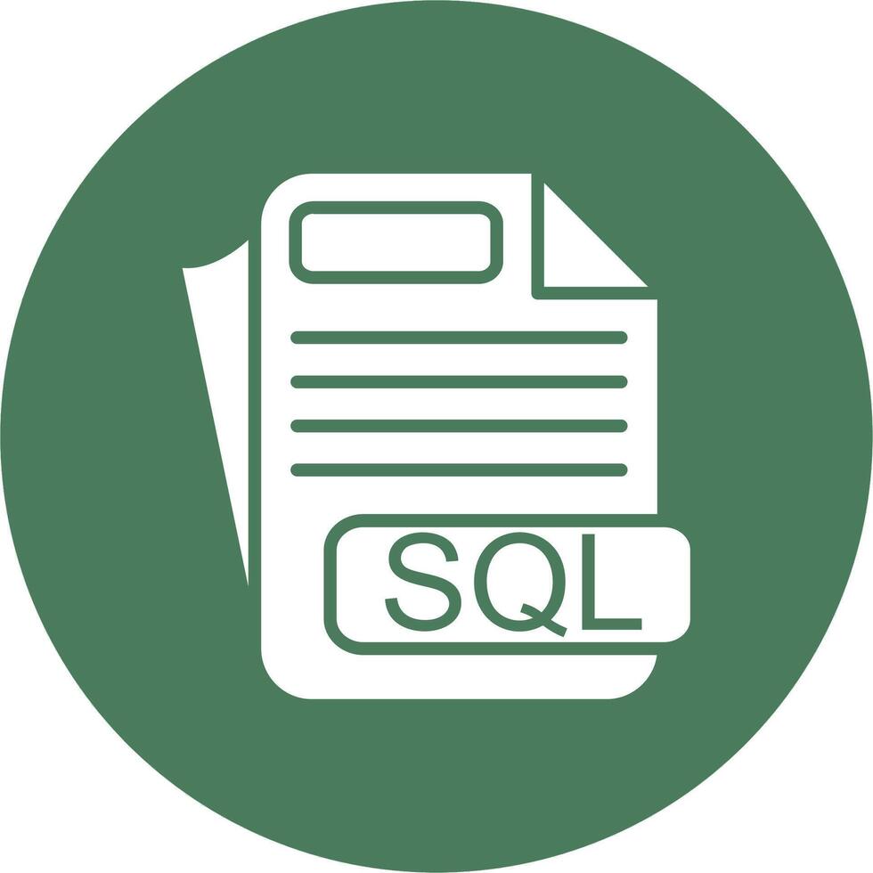 SQL File Format UX Inspired Design vector