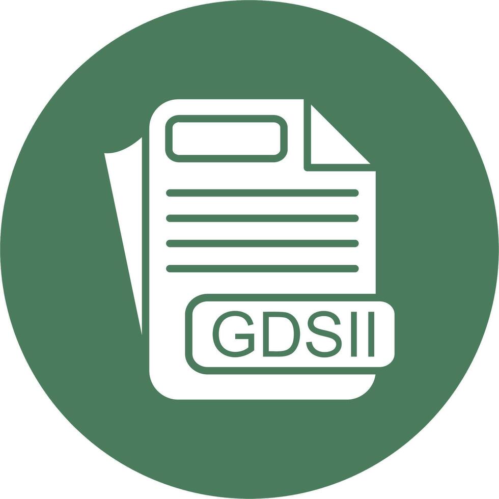 GDSII File Format Stylish App Element vector