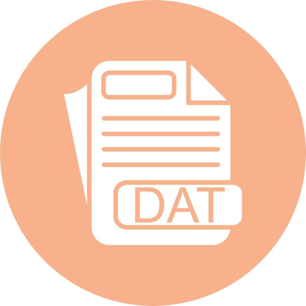 DAT File Format Graphic Interface Asset vector