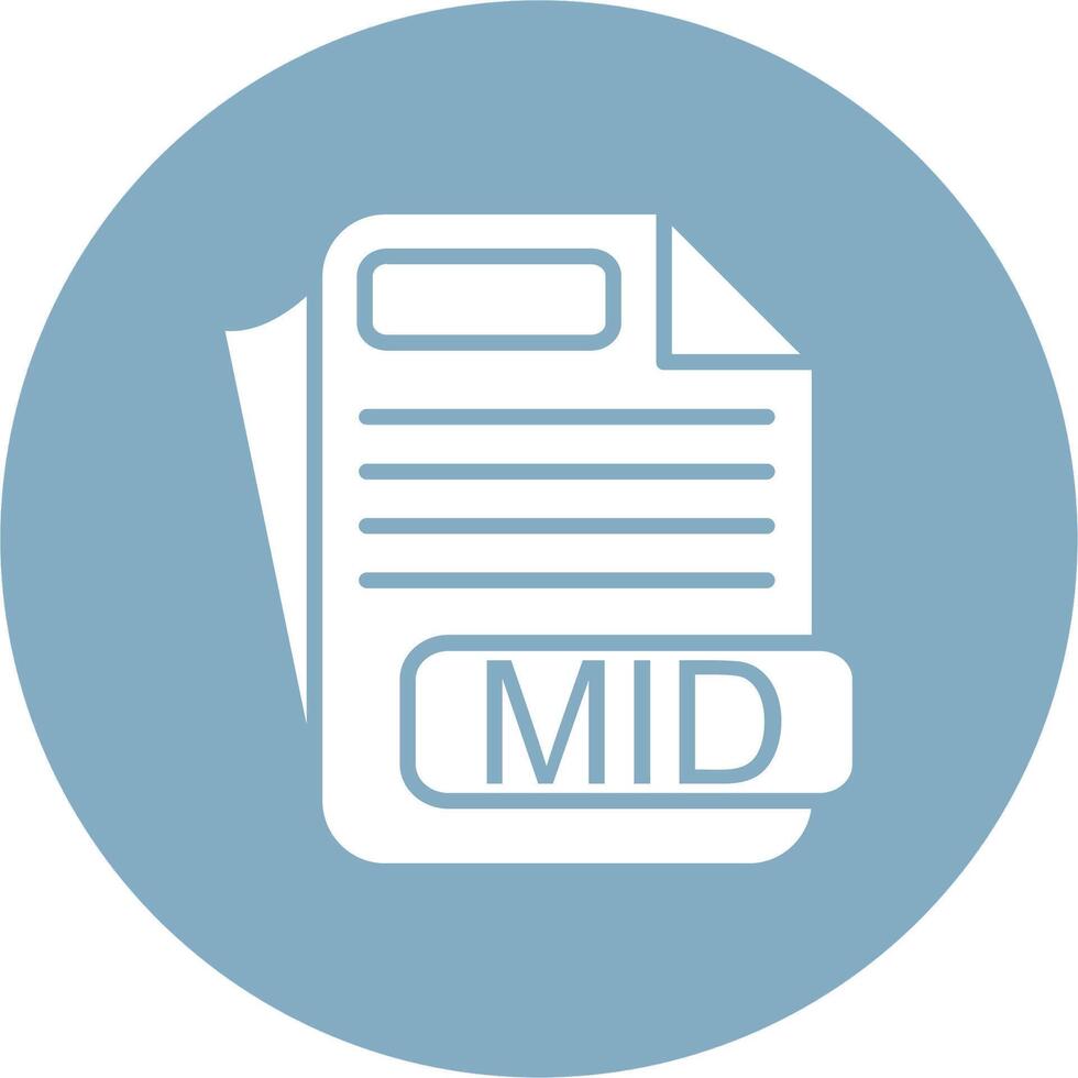 MID File Format Soft Color Illustration vector
