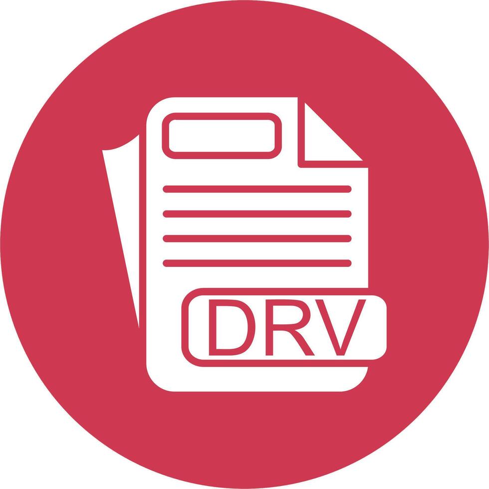 DRV File Format UX Inspired Design vector