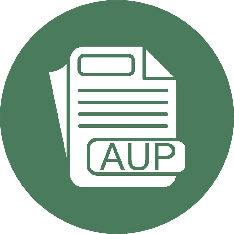 AUP File Format User-Friendly Visual vector