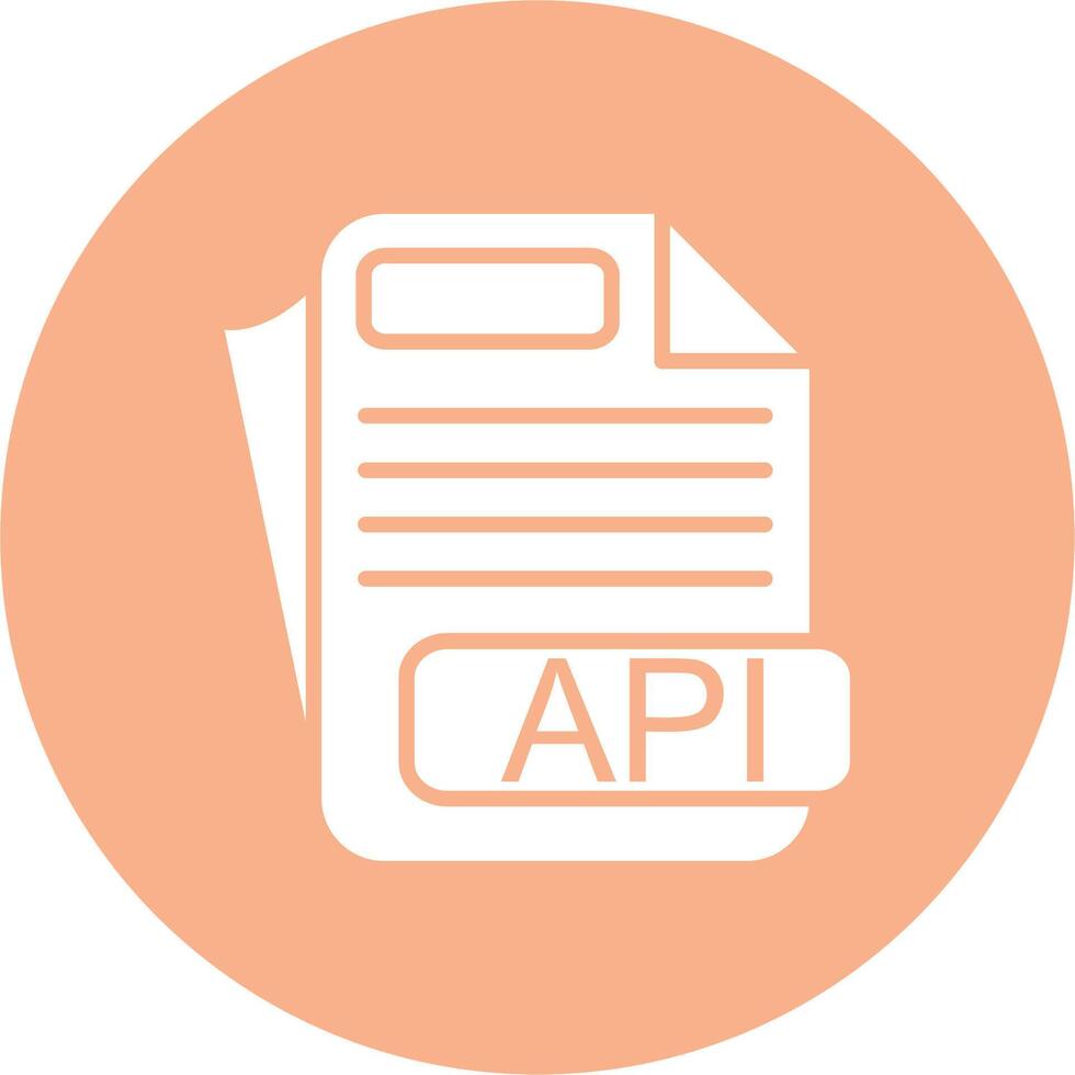 API File Format Conceptual Line Work vector