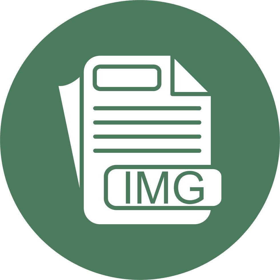 IMG File Format Dark Theme Element vector