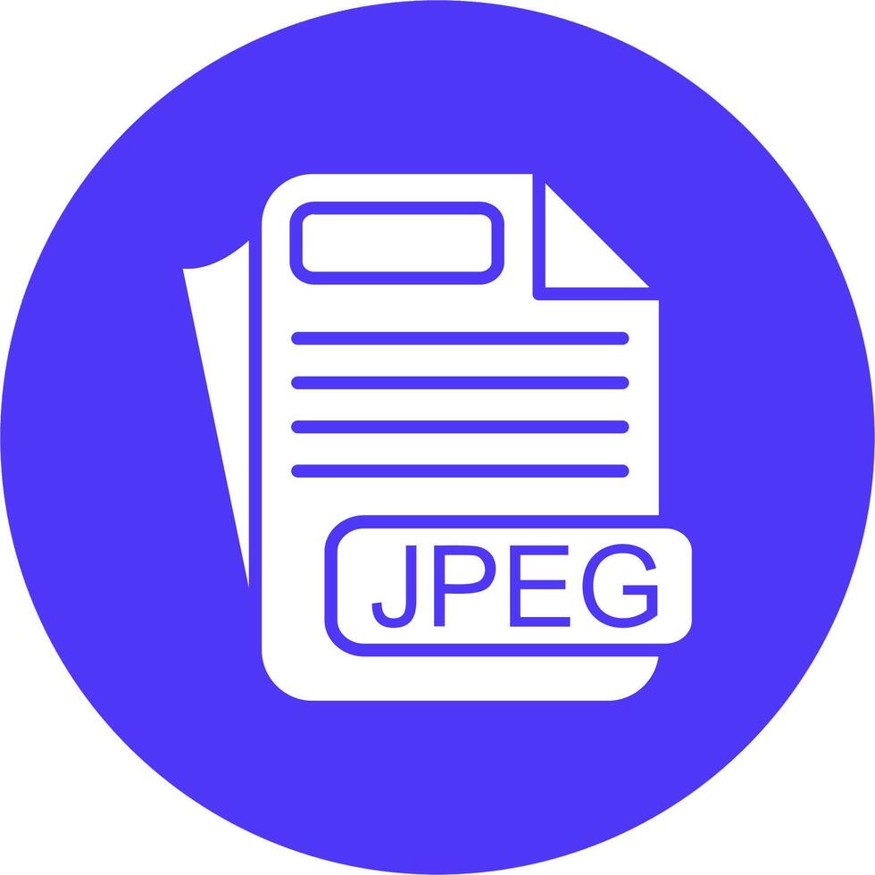 JPEG File Format Mobile Ready Icon vector