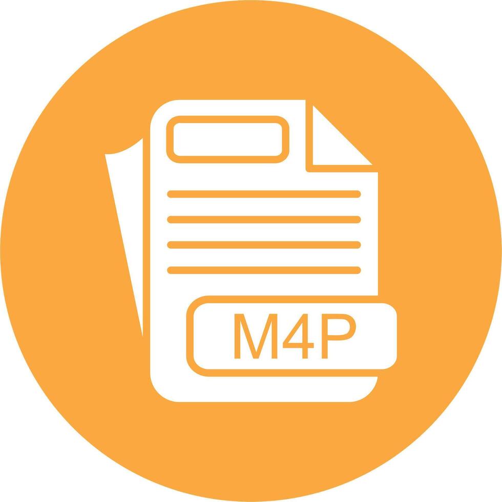 M4P File Format Isometric Art vector