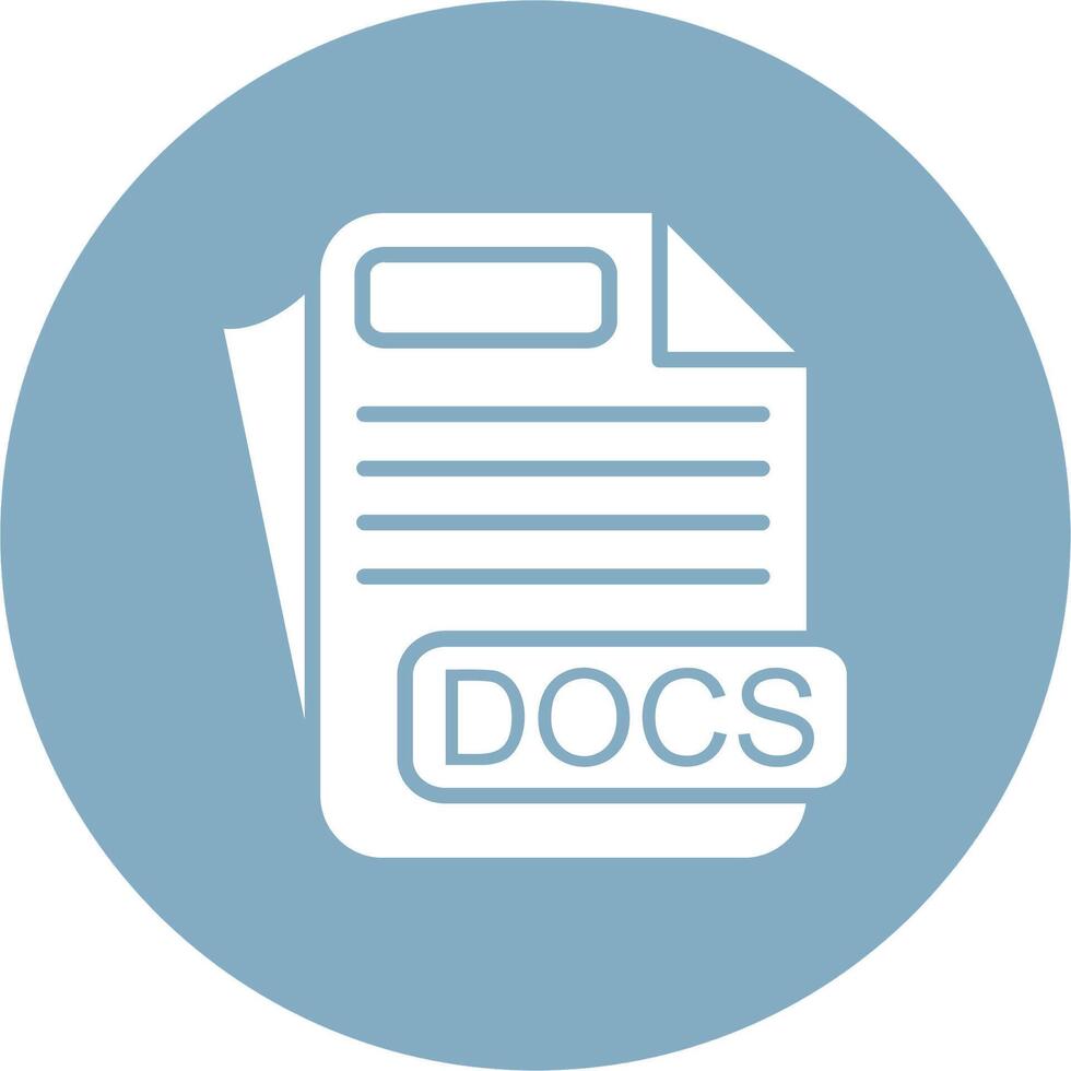 DOCS File Format Coded Design Graphic vector