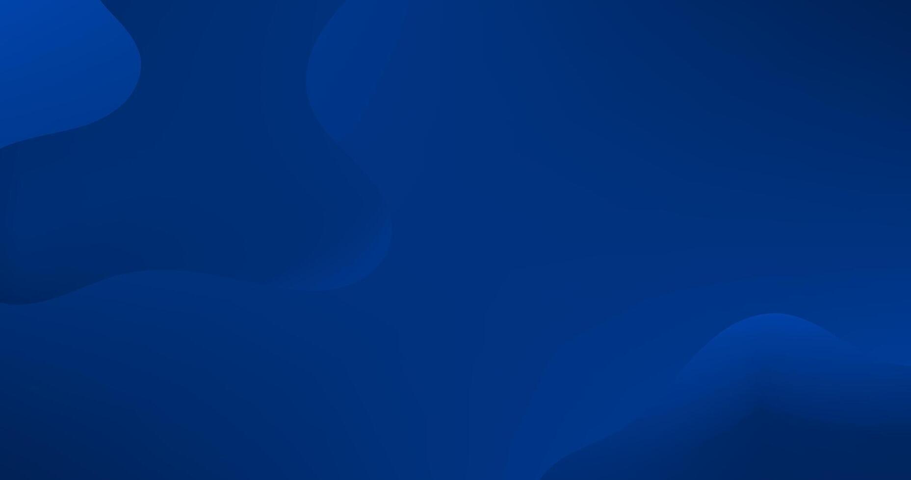 Gradient Blue Background with Gradient Blue Fluid Shapes in Different shades and thickness. Abstract pattern. vector